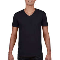 Gildan Férfi póló Rövid ujjú Gildan Gildan Mens Softstyle V-Neck T-Shirt - S, Fekete