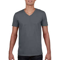Gildan Férfi póló Rövid ujjú Gildan Gildan Mens Softstyle V-Neck T-Shirt - M, Szénszürke