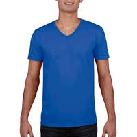 Gildan Férfi póló Rövid ujjú Gildan Gildan Mens Softstyle V-Neck T-Shirt - M, Királykék
