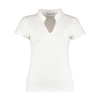 Kustom Kit Női csapott ujjú póló Kustom Kit Regular Fit Mandarin Collar Top M/L (12/14), Fehér