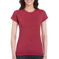 Gildan Női póló Csapott ujjú Gildan Softstyle Ladies&#039; T-Shirt - M, Antik meggypiros