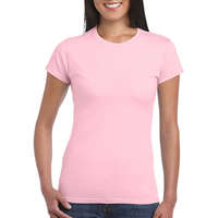 Gildan Női póló Csapott ujjú Gildan Softstyle Ladies&#039; T-Shirt - M, Világos rózsaszín (pink)
