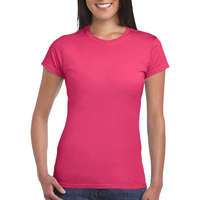 Gildan Női póló Csapott ujjú Gildan Softstyle Ladies&#039; T-Shirt - S, Heliconia (sötét rózsaszín)