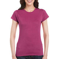 Gildan Női póló Csapott ujjú Gildan Softstyle Ladies&#039; T-Shirt - S, Antik heliconia (sötét rózsaszín)