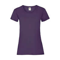 Fruit of the Loom Női póló Csapott ujjú Fruit of the Loom Valueweight T Lady-Fit - S (10), Lila