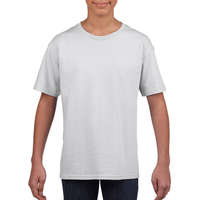 Gildan Gyerek póló Rövid ujjú Gildan Softstyle Youth T-Shirt - XS (104/110), Fehér
