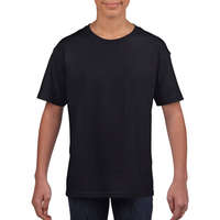 Gildan Gyerek póló Rövid ujjú Gildan Softstyle Youth T-Shirt - XS (104/110), Fekete