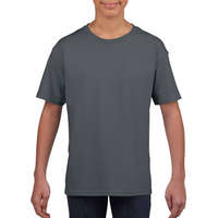 Gildan Gyerek póló Rövid ujjú Gildan Softstyle Youth T-Shirt - XS (104/110), Szénszürke