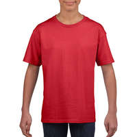 Gildan Gyerek póló Rövid ujjú Gildan Softstyle Youth T-Shirt - XS (104/110), Piros