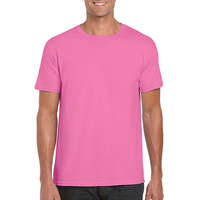 Gildan Férfi póló Rövid ujjú Gildan Softstyle Ring Spun T-Shirt - M, Azálea (világos rózsaszín)