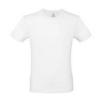 B and C Férfi rövid ujjú póló B&C #E150 T-Shirt -XS, Fehér