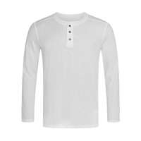 Stedman Férfi hosszú ujjú póló Stedman Shawn Henley LS T-shirt Men XL, Fehér