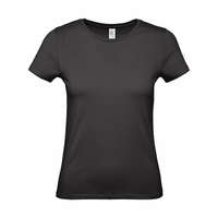 B and C Csomag akciós póló (minimum 5 db) Női rövid ujjú póló B&C #E150 /women T-Shirt -M, Fekete