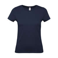 B and C Csomag akciós póló (minimum 5 db) Női rövid ujjú póló B&C #E150 /women T-Shirt -L, Sötétkék (navy)
