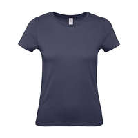 B and C Csomag akciós póló (minimum 5 db) Női rövid ujjú póló B&C #E150 /women T-Shirt -S, Sötétkék (navy)