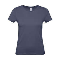 B and C Csomag akciós póló (minimum 5 db) Női rövid ujjú póló B&C #E150 /women T-Shirt -XS, Farmer kék (Denim)