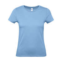 B and C Csomag akciós póló (minimum 5 db) Női rövid ujjú póló B&C #E150 /women T-Shirt -M, Ég kék