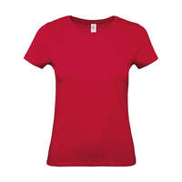 B and C Csomag akciós póló (minimum 5 db) Női rövid ujjú póló B&C #E150 /women T-Shirt -XS, Mély piros