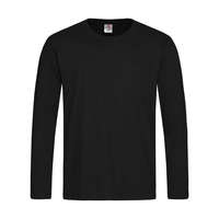 Stedman Férfi hosszú ujjú pulóver Stedman Classic-T Long Sleeve S, Opál fekete