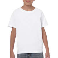 Gildan Gyerek póló Rövid ujjú Gildan Heavy Cotton Youth T-Shirt - XS (140/152), Fehér