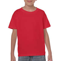 Gildan Gyerek póló Rövid ujjú Gildan Heavy Cotton Youth T-Shirt - S (164), Piros
