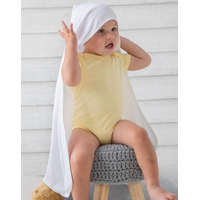 BabyBugz Bébi kapucnis organikus takaró BabyBugz Baby Organic Hooded Blanket Egy méret, Fehér/Fehér Organik