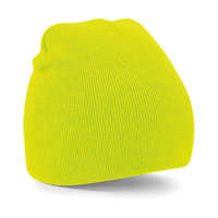 Beechfield Uniszex téli sapka Beechfield Original Pull-On Beanie Egy méret, Fluorescent Sárga