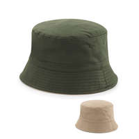 Beechfield Uniszex sapka Beechfield Reversible Bucket Hat S/M, Fekete/Világos szürke