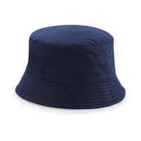 Beechfield Uniszex sapka Beechfield Reversible Bucket Hat S/M, Sötétkék (navy)/Fehér