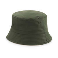 Beechfield Uniszex sapka Beechfield Reversible Bucket Hat S/M, Oliva zöld Green/Kő kék