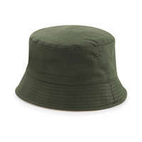 Beechfield Uniszex sapka Beechfield Reversible Bucket Hat L/XL, Oliva zöld Green/Kő kék