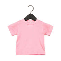 Bella Canvas Bébi rövid ujjú póló Bella Canvas Baby Jersey Short Sleeve Tee 3-6, Rózsaszín