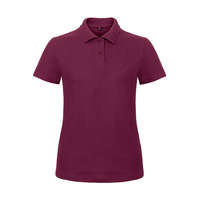 B and C Női galléros póló rövid ujjú B&C Ladies&#039; Piqué Polo Shirt - PWI11 - XS, Bor