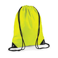 Bag Base Tornazsák tornatáska Hátizsák Bag Base Premium Gymsac - Egy méret, Fluoreszkáló sárga