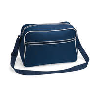Bag Base Irodai táska Bag Base Retro Shoulder Bag - Egy méret, Sötétkék/Fehér