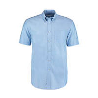 Kustom Kit Férfi rövid ujjú Ing Kustom Kit Classic Fit Workwear Oxford Shirt SSL M, Világos kék