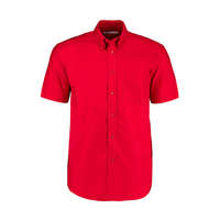 Kustom Kit Férfi rövid ujjú Ing Kustom Kit Classic Fit Workwear Oxford Shirt SSL S, Piros