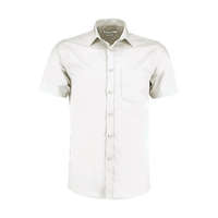 Kustom Kit Férfi rövid ujjú Ing Kustom Kit Tailored Fit Poplin Shirt SSL XL, Fehér