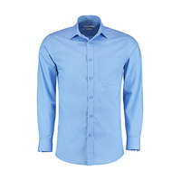 Kustom Kit Férfi hosszú ujjú Ing Kustom Kit Tailored Fit Poplin Shirt XL, Világos kék