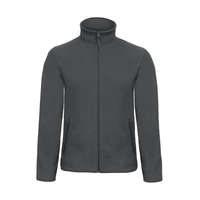 B and C Férfi hosszú ujjú polár B and C ID.501 Micro Fleece Full Zip S, Sötétszürke