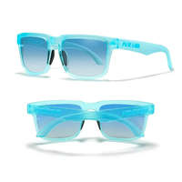 KDEAM KDEAM polarizált napszemüveg UV400 női férfi uniszex matt átlátszó jég kék lencse