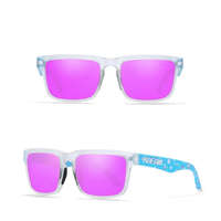 KDEAM KDEAM polarizált napszemüveg UV400 női uniszex világoskék keret, rózsaszín lencse