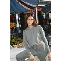 American Apparel Női póló American Apparel AARSATR3353 Tri-Blend Rövid Fazonú Kapucnis pulóver -L, Athletic Grey
