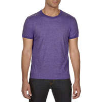 Anvil Férfi póló Anvil AN988 Felnőtt Könnyűsúlyú Ringer póló -XL, Heather Purple/Purple