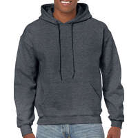 Gildan Uniszex kapucnis pulóver Gildan GI18500 Heavy Blend Adult Hooded Sweatshirt -L, Dark Heather