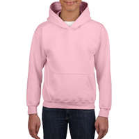 Gildan Gyerek kapucnis pulóver Gildan GIB18500 Heavy Blend Youth Hooded Sweatshirt -L, Light Pink