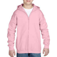 Gildan Gyerek kapucnis pulóver Gildan GIB18600 Heavy Blend Youth Full Zip Hooded Sweatshirt -L, Light Pink