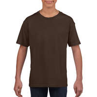 Gildan Csomag akciós póló (min. 5 db) Gyerek póló Gildan GIB64000 Softstyle Youth T-Shirt -M, Dark Chocolate