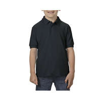 Gildan Gyerek galléros póló Gildan GIB72800 Dryblend Youth Double piqué polo Shirt -XS, Black