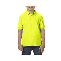 Gildan Gyerek galléros póló Gildan GIB72800 Dryblend Youth Double piqué polo Shirt -XS, Safety Green